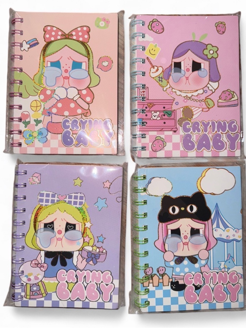 Crying Baby Spiral Notebooks - winners choice